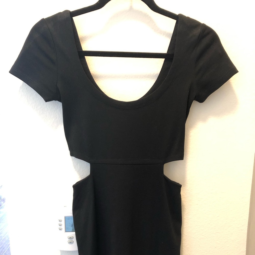 Lucca Couture Black Cut out dress size XS.